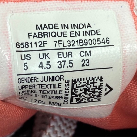 𝐂𝐨𝐧𝐯𝐞𝐫𝐬𝐞 𝐀𝐥𝐥 𝐒𝐭𝐚𝐫 𝐃𝐨𝐮𝐛𝐥𝐞 𝐓𝐨𝐧𝐠𝐮𝐞 𝐎𝐗 - Size 7 - Picture 6 of 8